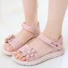 Sneakers Children's Sandals Girls 2022 Summer New Children's Flower Princess Sandals étudiants Soft Bottom Beach Running Shoes Taille 2137