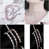 Catene Vinreregem Hip Hop Rock 925 Sterling Sier Creato Creato Moissanite Gemstone Fahion Neckace Collace Bracciale Fine Gioielli Deliping Del Dhbop