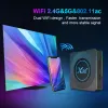 X96 X4 Akıllı TV Kutusu Amlogic S905X4 Android 11 2.4/5G Çift WiFi 4G 32G 64G Destek AV1 BT HD 4K 8K RGB Işık Medya Oyuncu TVBox