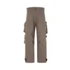 Y2K Multi-Pockets Straight Baggy Cargo Pants for Men Pantalones Hombre Black Overalls Streetwear Loose Casual Byxor Overdimensionerade 240408