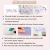 Party Decoration Dancing Girl Pink Butterfly Wall Stickers Living Room Bedroom Decorative Self-adhesive