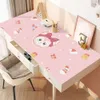 Cartoon Student Desk Mat Girl Style Critoon Crystal Velvet Natecloth Tabletop Practical Writing