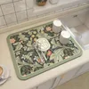 Carpets Absorbent Tableware Mats Dish Drying Mat Drain Pad Heat Resistant Counter Top Non-slip Draining Placemat Kitchen Accessories