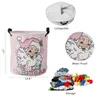 Bolsas de lavandería Santa Claus Snowlake Invierno Pink Pink Dirty Dirty Organizador Plegable Organizador Home Ropa para niños Almacenamiento de juguetes