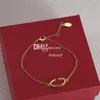 Bracelets de charme de chaîne de métaux Bracelets de lettre de créateurs Bracelets Chaînes 18k Brangles d'or Bijoux à la mode