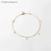 Handmade 14K Gold Filled Pearl Anklet High Quality Freshwater Jewelry Tarnish Resistant Bracelet Vintage For Women 240408