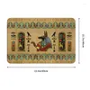 Carpets Egyptian Anubis Ornament On Front Floor Door Mats Ethnic Ancient Egypt Hieroglyphics Bathroom Kitchen Doormat Carpet Rug