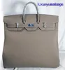 Large Capacity Genuine Leather Travel Business Shoulder Bags Totes Handbags Designer French Paris Luxury Brand Hac 50cm Mens Fashion Bags YI-6DF0