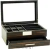 Luxus Uhrenbrille und Juwelier -Display -Koffer und Organisator (Emerald Love)