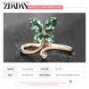 Cluster Rings ZDADAN 925 Sterling Silver Jade Butterfly Ring Womens Fashion Finger Ring Wedding Party Jewelry Gifts240408