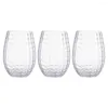 Cuilles jetables Paies 3 PCS Verres en plastique transparents