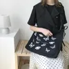 Bag Fashion Butterfly Women Leinwand Baumwolltuch Stoff Crossbody Bags Lady Lady Capacity Schulterkordelgurt Design Design