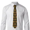 Bow Ties Trafalgar Law Yellow Print One Piece Luffy Anime Casual Unisex Neck Tie Daily Wear Narrow Striped Slim Cravat