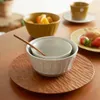 Ciotole insalata di frutta giapponese ciotola retrò semplice tavolo di lusso leggero livello di alto livello di bell'aspetto ceramico per la casa