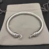 Dy Twisted Bracelet Classic Luxury armbanden ontwerper voor vrouwen mode sieraden goud zilveren parel cross diamant heup hete sieraden feest bruiloft cadeau groothandel