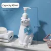 Storage Bottles Cute Polar Bear Soap Dispenser For Bathroom Large Capacity Shampoo Shower Gel Refillable Lotion Liquid Container