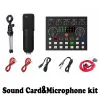 Microfones BM800 Kit de microfone de condensador com mixer de áudio para streaming, microfone de trocador de voz para pacote de equipamentos de podcast ao vivo, karaokê