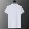 클래식 한 남자 폴로 셔츠 여름 캐주얼 폴로 패션 자수 인쇄 폴로 셔츠 고품질 짧은 슬리브 티셔츠 90128