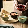 ボウルズ日本のライスボウル小さなセラミックおridge ki kiln changeクリエイティブパーソナリティの食器