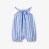 Patpat Family Matching Stripe Shirt och High Neck Halter Tiered Tassel Trim Dress Set 240327