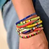 Charm Bracelets Fashion Boho Armband für Frauen Mädchen Glas Miyuki Tila Beads Trendy dehnbarer Pulseras Femme Freundschaft Accessoires