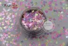 Glitzer RJ3363 Pearlescent Mix Farben Schmetterlingsform 3,0 mm Glitter für Nagelkunstnagelgel Make -up oder DIY -Dekoration