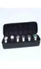 6 Slot Watch Travel Case EVA Watch Holder with Handle Jewelry Storage Black H220512224T6121131
