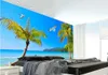 Wallpapers Custom Po Wallpaper 3D Stereoscopic Seaside Scenery Mural Non Woven Roll Wall Decoration