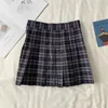 Skirts 2024 Summer Autumn Women High Waist Plaid Skirt Sweet Student Japan Jk Pleated Female Cute Girls A Line Mini Short