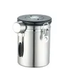 Large capacity coffee storage container Stainless steel coffee bean can Sealing coffee filling food storage container- for Large coffee bean storage