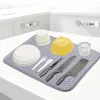 Tafelmatten Microvezelgerei draineerder Grote droogabsorberende keukentegenkussentjes voor werkbladen wastafels