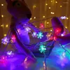 Украшение вечеринки USB Star String Light LED Рождественский венок на открытом воздухе домашняя свадьба Рамадан праздничный освещение