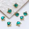 Mirrors 100pcs/lot 3d Alloy Peach Heart Nail Charms White/pink/green/red/rainbow Rhinestone Flatback Metal Gems Nail Art Decoration Bulk