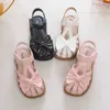 Slipper Cute Girl Sandals Bow Peep-Toe 2023 New Soft Hook Loop BEIGE BEIGE SCARPE PRINCIPRISSA CHUA CHUA CASTI