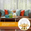 Candle Holders Candlestick Wind-Proof Storage Base Holder Butter Light Zinc Alloy Glass Oil Burner