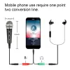 Microphones Lefon 3.5mm Desktop Microphone Condenser Karaoke Mic for Video Singing Recording Microfone for Computer PC Android Smartphone