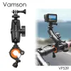 Камеры Vamson for GoPro аксессуары для руля крепления с 360 градусов регулируемым держателем зажима для смартфонов GoPro DJI Insta360