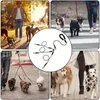 Obroże dla psów wytrzymałe 3 trakcja zwierząt domowych silne ołowiu bezpieczeństwa z urządzeniem obrotowym 360 i wyściełanym uchwytem bez splątania