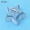 Velvet Jewelry Box Gift Box Container Wedding Star Ring Box Ring Case Earrings Holder For Jewelry Display Packaging 240314