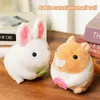 10 cm mignon en peluche queue de rabbit hamster poupée de poupée de poupée en mouvement pour enfants