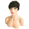 شعر مستعار Human Hairless Caps Short for Black Women Curly Pixie Little Small Women4434918 منتجات التسليم