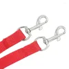 Collares para perros correa para mascota nylon de doble cabeza doble caminata ajustable para dos perros entrenamiento cuerda