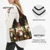 Boodschappentassen aangepaste kerstnotenkraker trio tas dames draagbare grote boodschappen notenkrakers cartoon speelgoed soldaat totot shopper