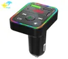 F2 Car Bluetooth FM Nadajnik USB Kolor LED Podświetlenie bezprzewodowe transmisja głośnik głośnik Tf Karta Mp3 Player3904107