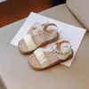 Slipper Sandalias Shoes for Girls Child Sandals Summer Ny Soft Sole Girl Beach Shoes Bow Princess Shoe Fashion Kids Shoes Zapatos Nia 2448