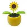 Powered Dancing Flower Solar Toy for Home Car Dahsboard Decor Kid039s Toy Decor Dekor rosa blomma nickande figur docka leksak car5847927