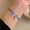 Bracciale da sogno fantasia blu farfalla bracciale femmina squisito 2024 fata temperamento regali di gioielli versatili