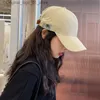 Boll Caps New Sydkorean Baseball Hat Soft Top Solid Color Fashionable Summer Sun Vision Hat Boys and Girls Leisure Snap Hat Womens Hip Hop Hat Q240408