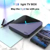 Коробка A95X F3 Air II 8K RGB Light Android 11 Smart TV Box AV1 2.4G Wi -Fi Wireless Set Top Boxes BT5.0 USB RAM 64GB H.265 Media Players