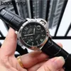 럭셔리 패널러스 디자이너 시계 남성 자동 기계 디자이너 미러 이동 크기 44mm cowhide 스트랩 스포츠 손목 시계